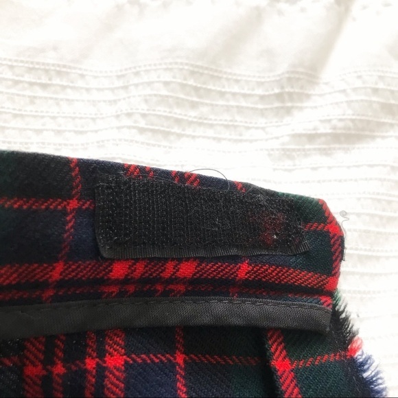 Plaid A-Line Skirt in Red and Black - Picture 9 of 10